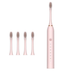 Escova de Dentes Elétrica Sônica Recarregável IPX7 com 6 Modos e 4 Refis – Longa Duração | Casa Vibe Decor